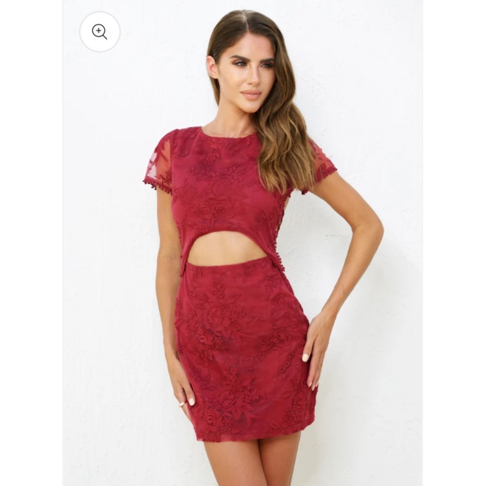 Berry Lace Dress